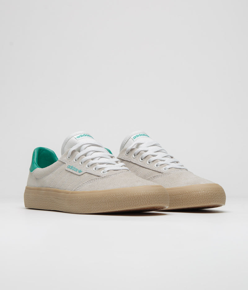 Adidas 3MC Shoes in Chalk White and Glory Green / Gum4