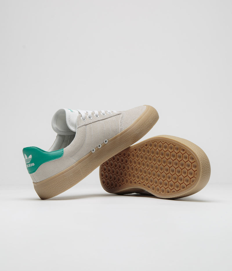 Adidas 3MC Shoes in Chalk White and Glory Green / Gum4