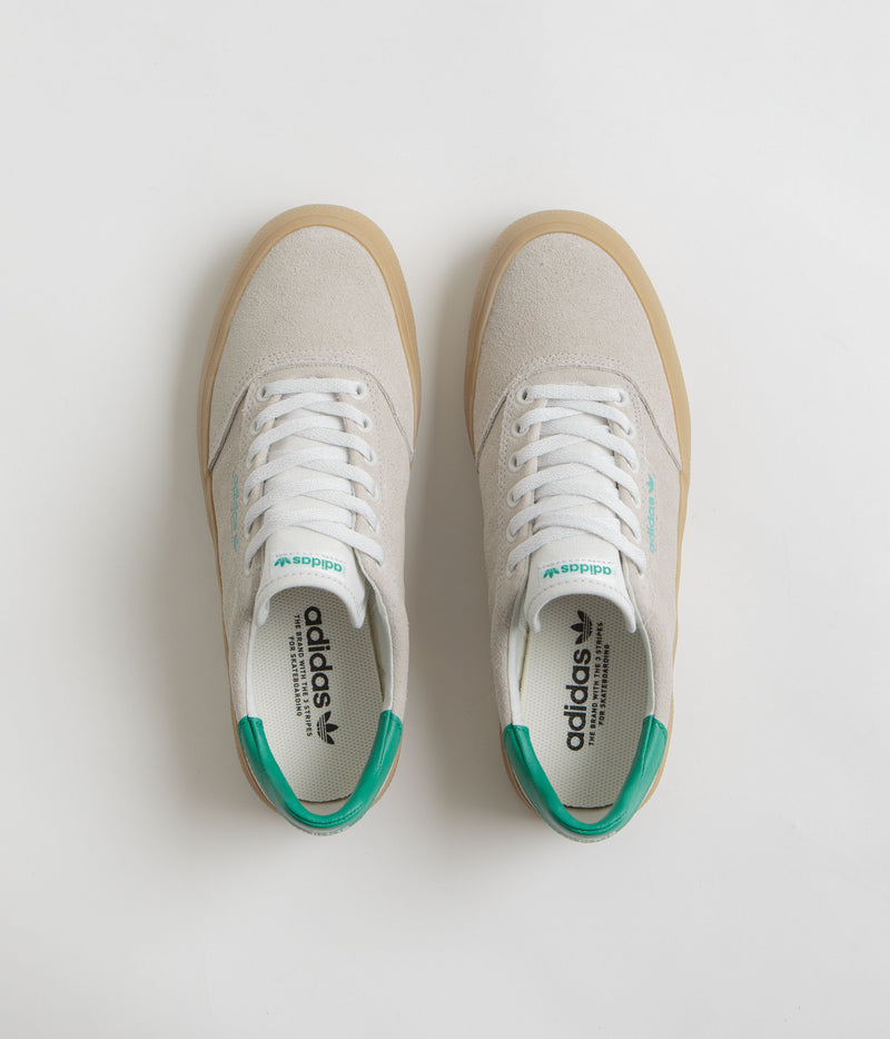 Adidas 3MC Shoes in Chalk White and Glory Green / Gum4