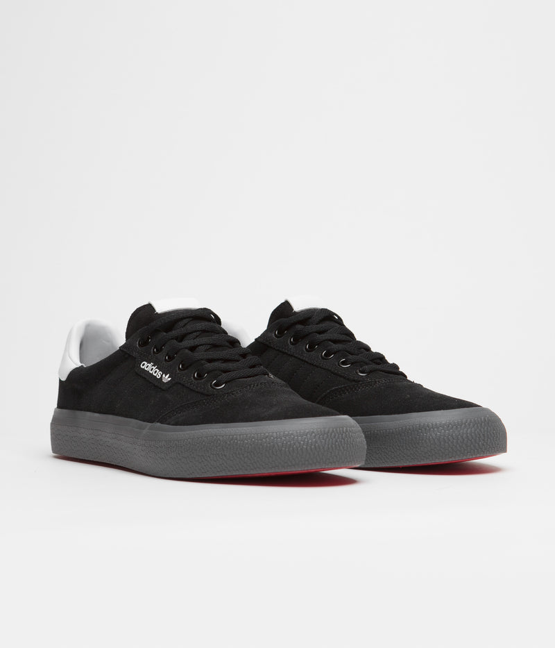 Adidas 3MC Shoes in Core Black and FTWR White / Better Scarlet
