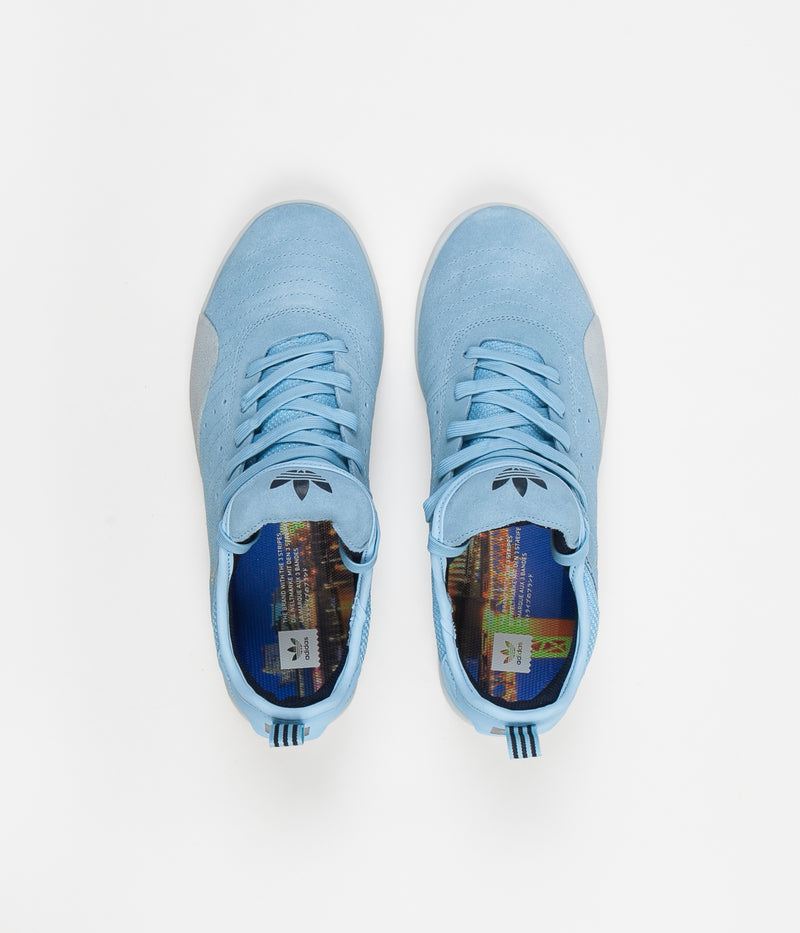 Adidas 3ST.003 'Miles Silvas' Shoes in Clear Blue and Collegiate Navy / White