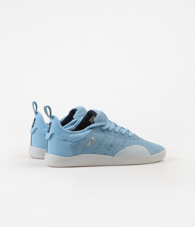 Adidas 3ST.003 'Miles Silvas' Shoes in Clear Blue and Collegiate Navy / White