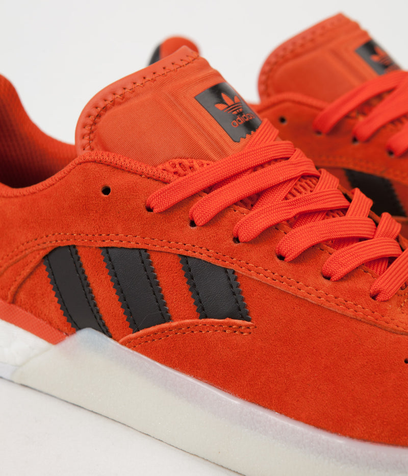 Adidas 3ST.004 Shoes in Collegiate Orange and Core Black / White