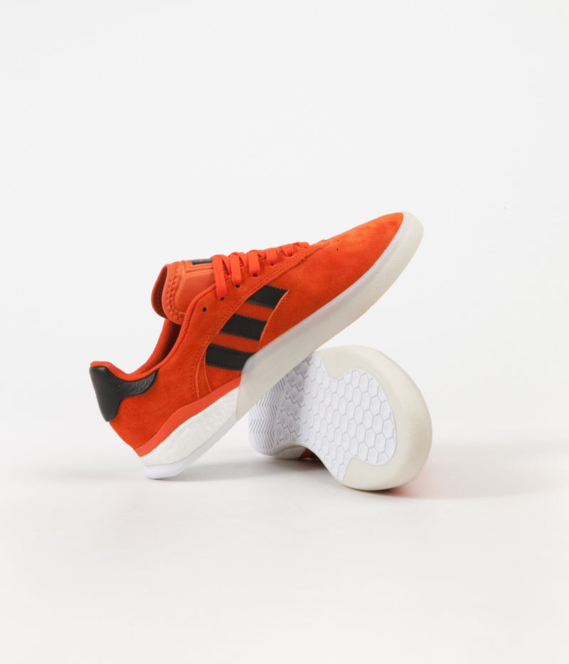 Adidas 3ST.004 Shoes in Collegiate Orange and Core Black / White
