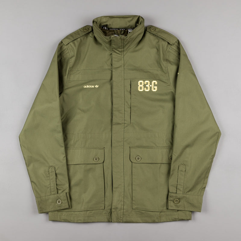 Adidas 83G Military Field Jacket in Olive Cargo