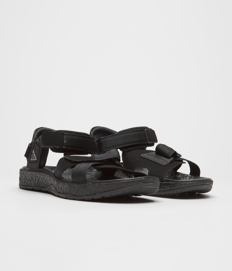 Nike ACG Air Deschutz+ Sandals in Black and Grey Fog and Black - Anthracite