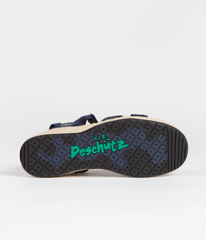 Nike ACG Air Deschutz+ Sandals in Midnight Navy and Light Crimson and Thunder Blue