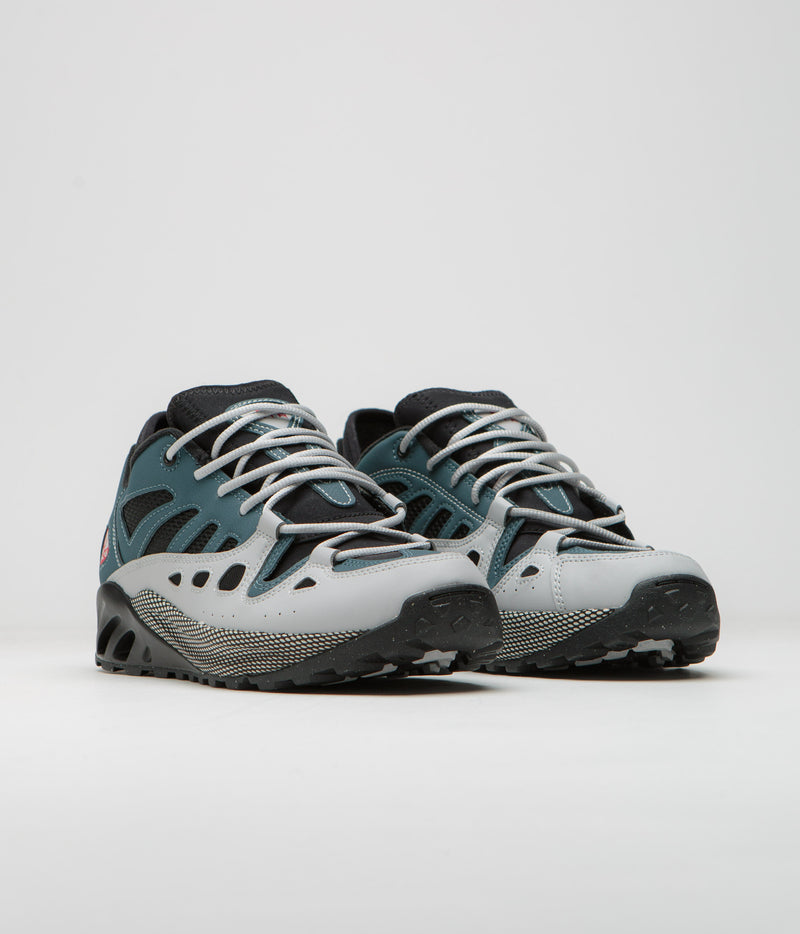 Nike ACG Air Exploraid Shoes in Ash Green and Varsity Red and Black - Neutral Grey