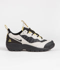 Nike ACG Air Mada Shoes in Light Bone and Black and Celery - Desert Moss
