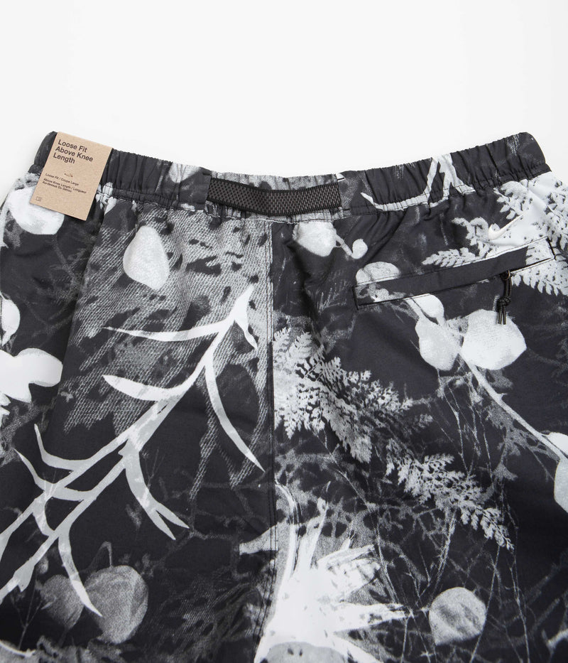 Nike ACG All Over Print Trail Shorts in Black and Anthracite / Summit White
