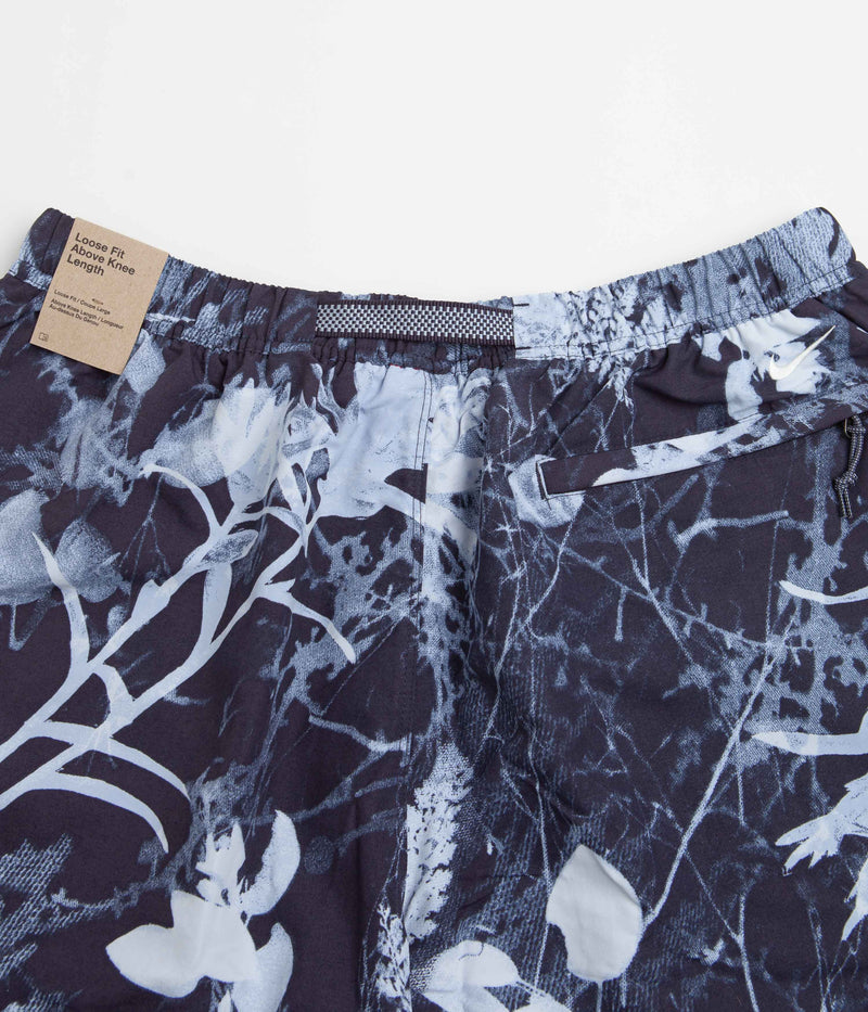 Nike ACG All Over Print Trail Shorts in Gridiron and Cobalt Bliss / Summit White