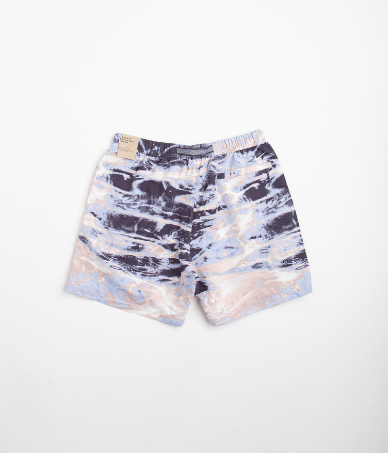 Nike ACG All Over Print Trail Shorts in Pink Oxford and Gridiron / Summit White