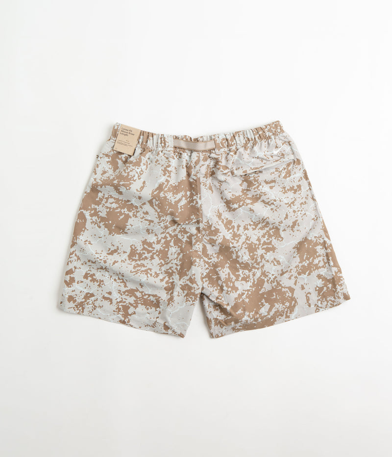 Nike ACG AOP Trail Shorts in Light Iron Ore and Summit White