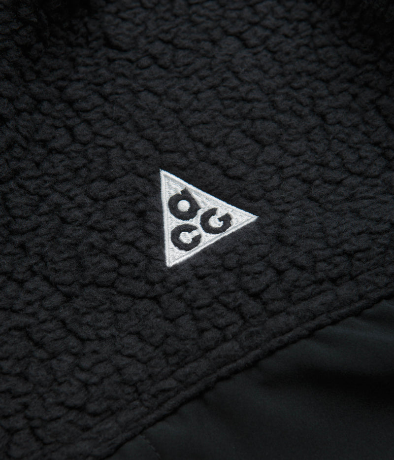 Nike ACG Arctic Wolf Full Zip Fleece in Black and Anthracite / Summit White