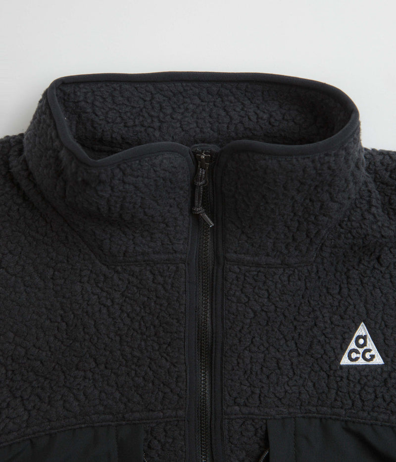 Nike ACG Arctic Wolf Full Zip Fleece in Black and Anthracite / Summit White
