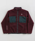 Nike ACG Arctic Wolf Full Zip Fleece in Night Maroon and Deep Jungle / Summit White