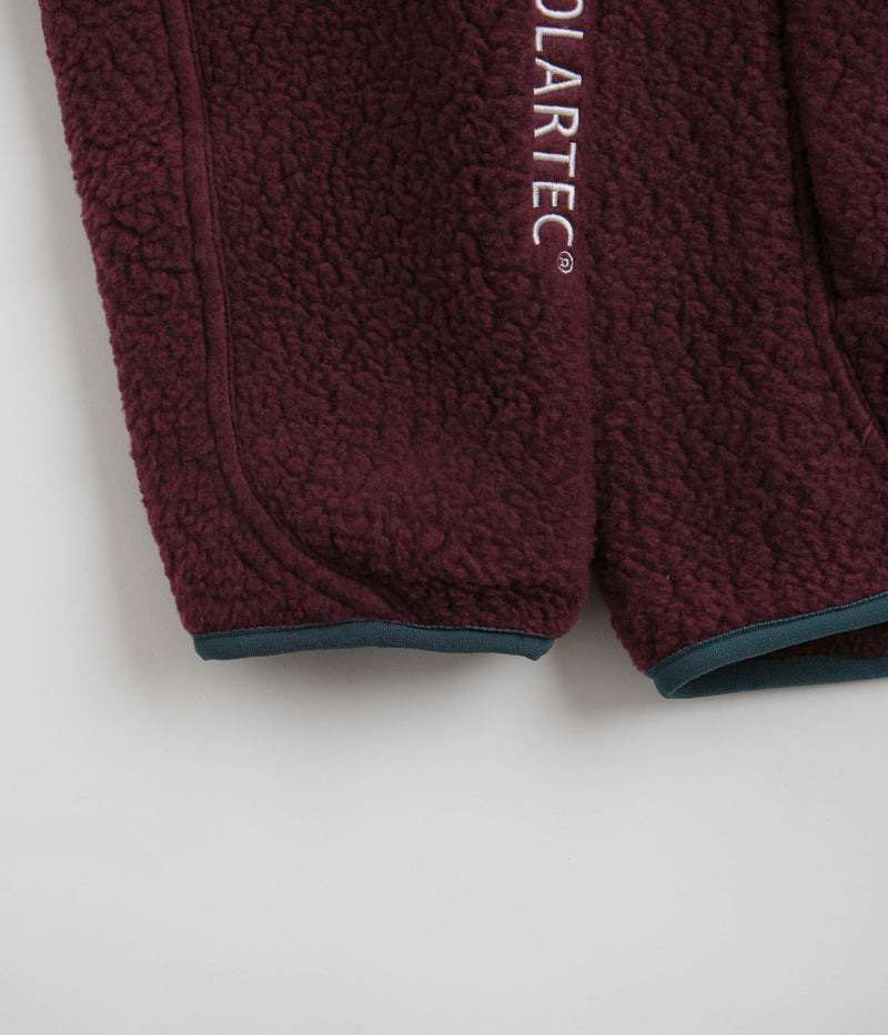 Nike ACG Arctic Wolf Full Zip Fleece in Night Maroon and Deep Jungle / Summit White