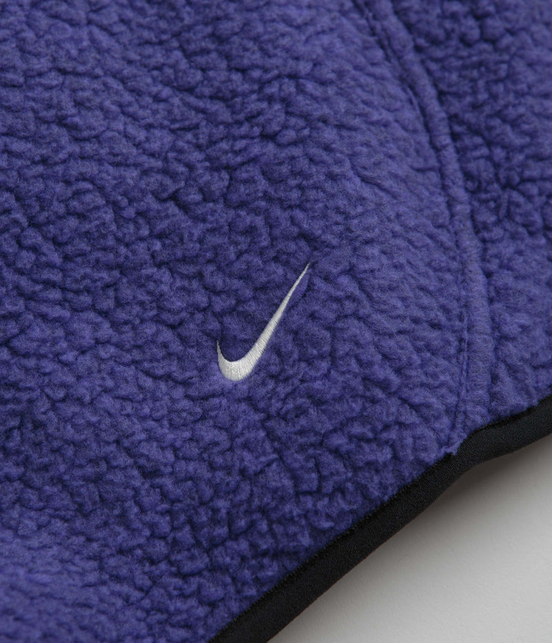 Nike ACG Arctic Wolf Full Zip Fleece in Persian Violet and Black / Summit White