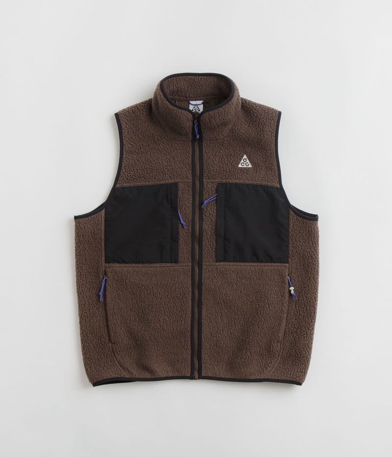 Nike ACG Arctic Wolf Vest in Baroque Brown and Black / Summit White