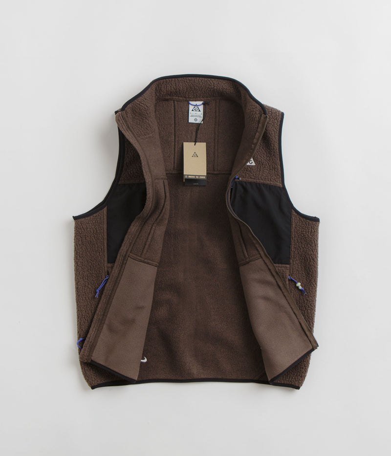 Nike ACG Arctic Wolf Vest in Baroque Brown and Black / Summit White