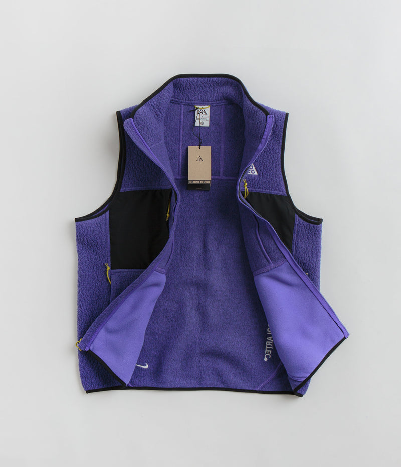 Nike ACG Arctic Wolf Vest in Persian Violet and Black / Summit White