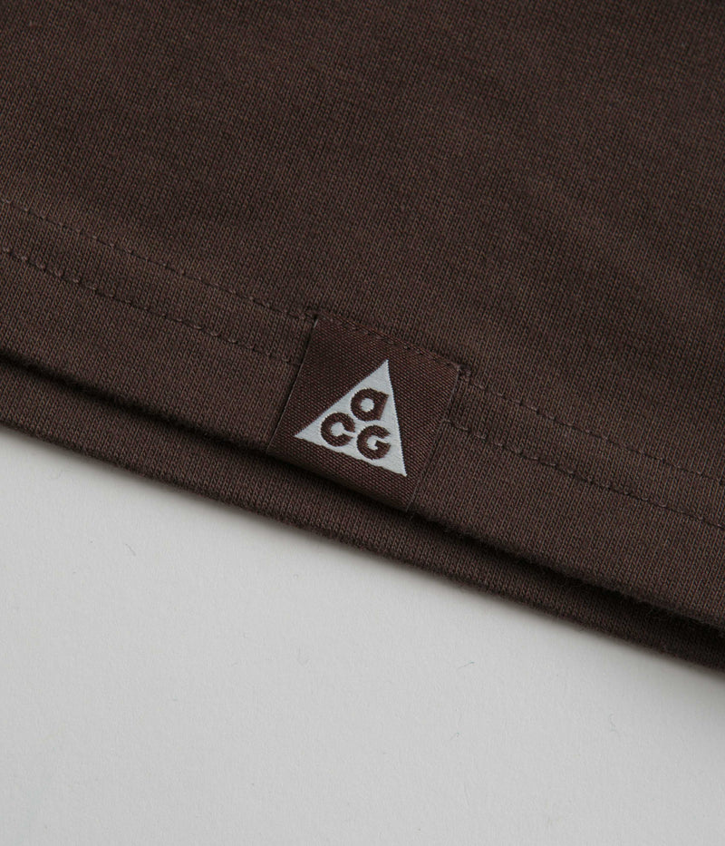 Nike ACG Bridge of Gods Long Sleeve T-Shirt in Baroque Brown