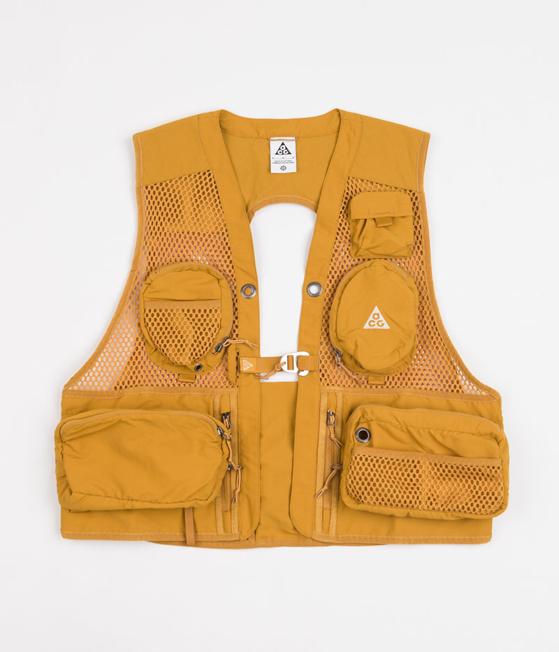 Nike ACG Buttles Vest in Gold Suede and Sanddrift / Sanddrift