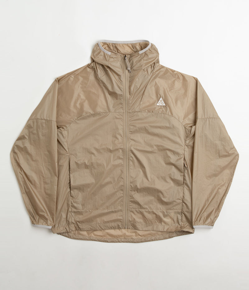 Nike ACG Cinder Cone Windproof Jacket in Khaki and Summit White