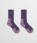 Nike ACG Everyday Cushioned Crew Socks in Purple Ink and Black / Summit White