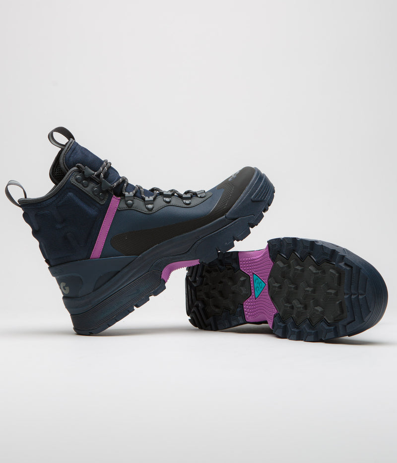 Nike ACG Gaiadome Gore-Tex Shoes in Obsidian and Teal Nebula and Anthracite