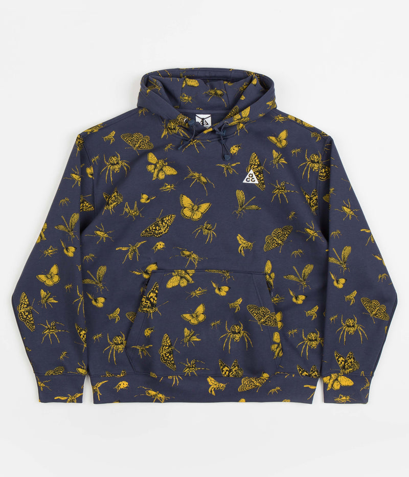 Nike ACG GFX Hoodie in Thunder Blue and Black / Summit White