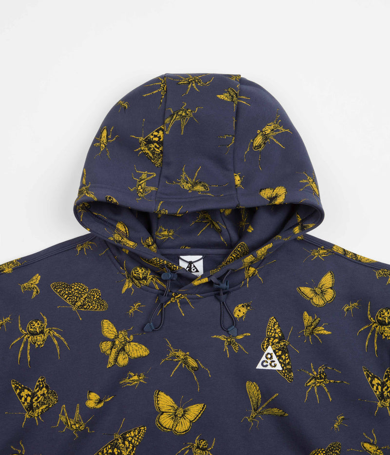 Nike ACG GFX Hoodie in Thunder Blue and Black / Summit White
