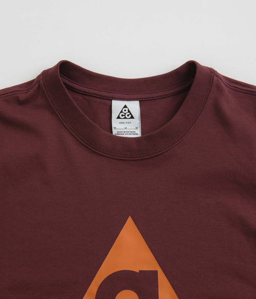 Nike ACG HBR T-Shirt in Night Maroon