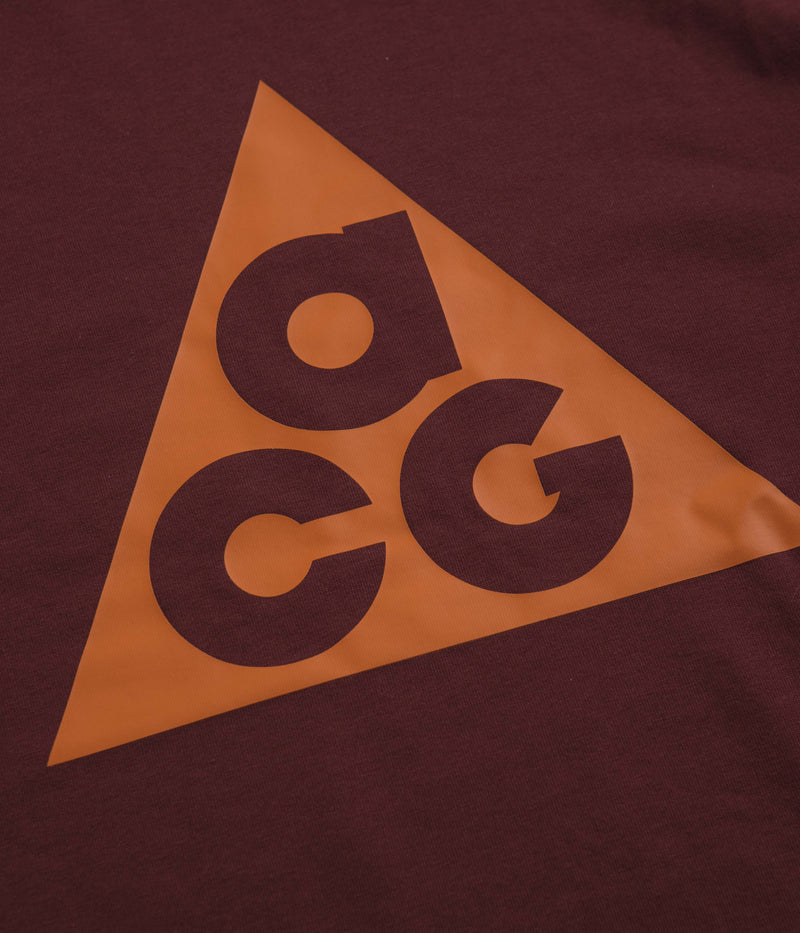 Nike ACG HBR T-Shirt in Night Maroon