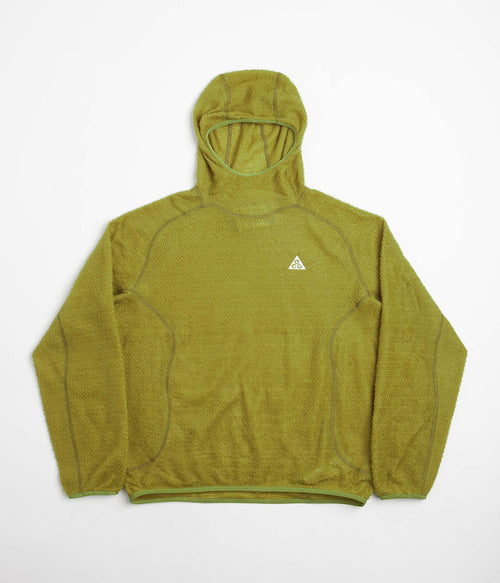 Nike ACG Lichen Caps Hoodie in Moss and Speed Yellow / Summit White