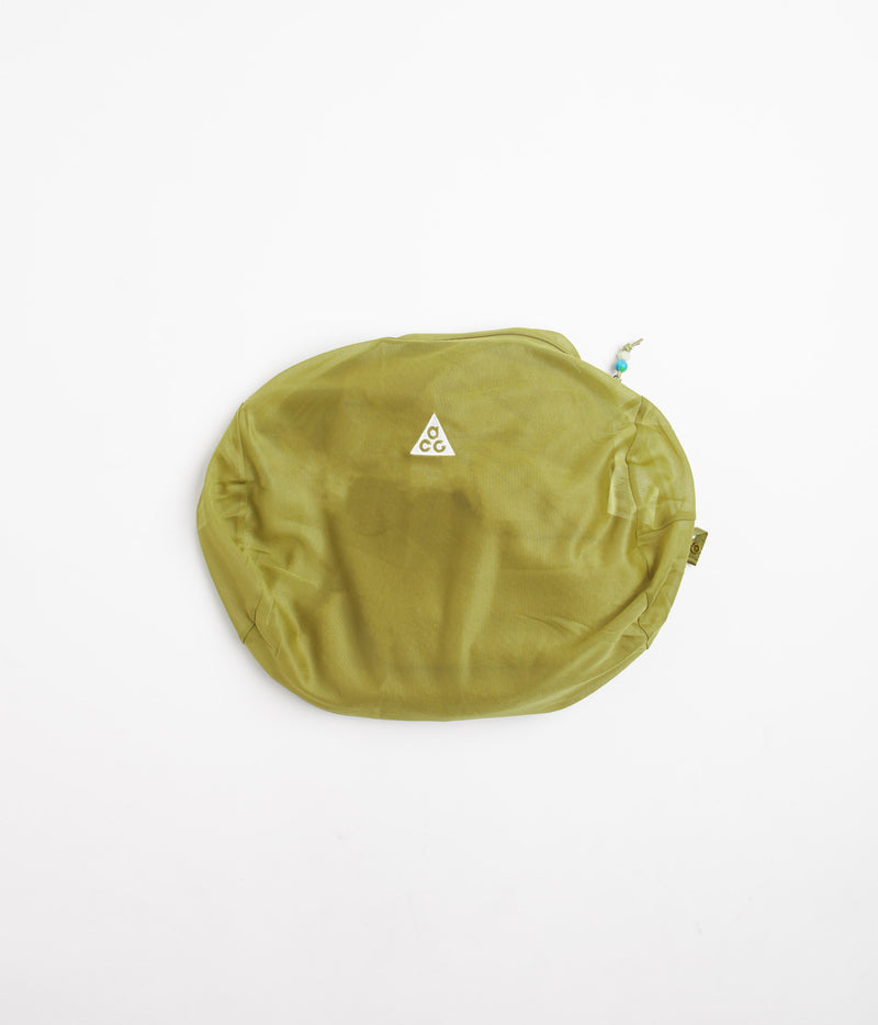 Nike ACG Lichen Caps Hoodie in Moss and Speed Yellow / Summit White