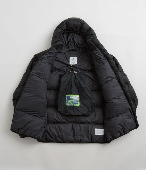 Nike ACG Lunar Lake Puffer Jacket in Black and Black / Dark Smoke Grey / Summit White