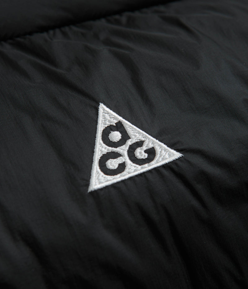 Nike ACG Lunar Lake Puffer Jacket in Black and Black / Dark Smoke Grey / Summit White