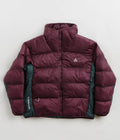 Nike ACG Lunar Lake Puffer Jacket in Night Maroon and Deep Jungle / Summit White