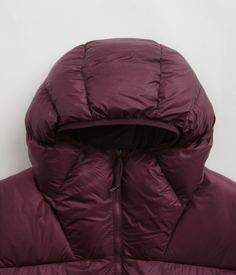 Nike ACG Lunar Lake Puffer Jacket in Night Maroon and Deep Jungle / Summit White