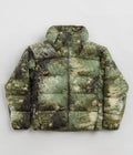 Nike ACG Lunar Lake Puffer Jacket in Oil Green and Medium Olive / Reflective Silver