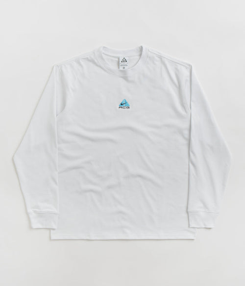 Nike ACG Lungs Long Sleeve T-Shirt in Summit White and Black