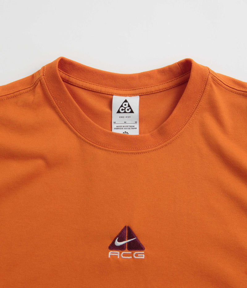 Nike ACG Lungs T-Shirt in Campfire Orange