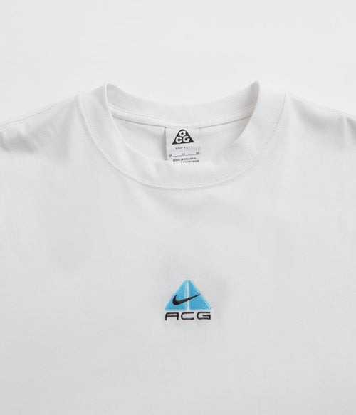 Nike ACG Lungs T-Shirt in Summit White and Aquarius Blue