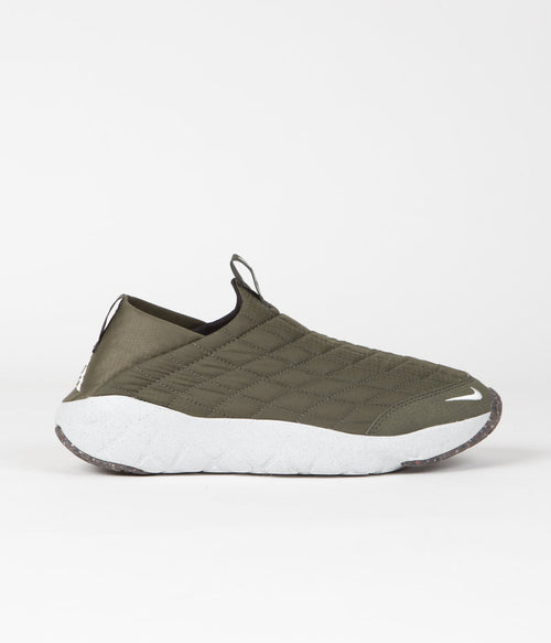 Nike ACG Moc 3.5 Shoes in Cargo Khaki and Summit White and Cargo Khaki