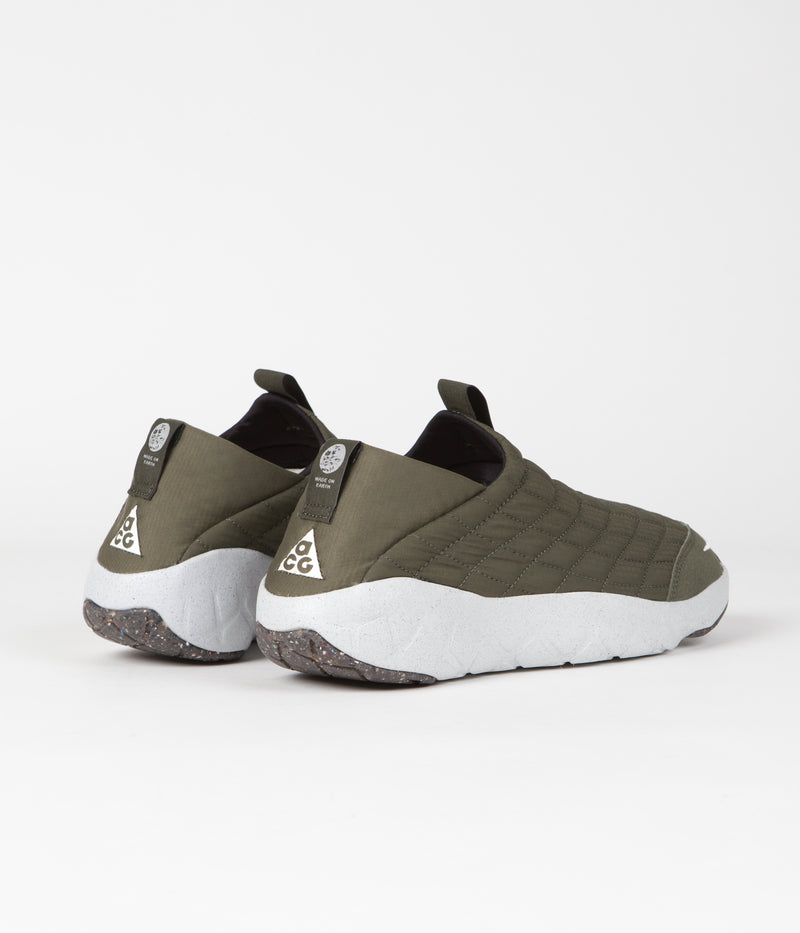 Nike ACG Moc 3.5 Shoes in Cargo Khaki and Summit White and Cargo Khaki