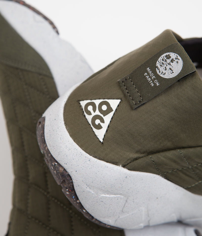 Nike ACG Moc 3.5 Shoes in Cargo Khaki and Summit White and Cargo Khaki