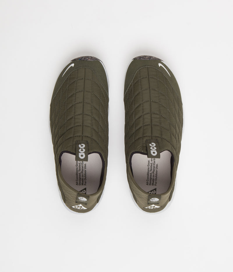 Nike ACG Moc 3.5 Shoes in Cargo Khaki and Summit White and Cargo Khaki