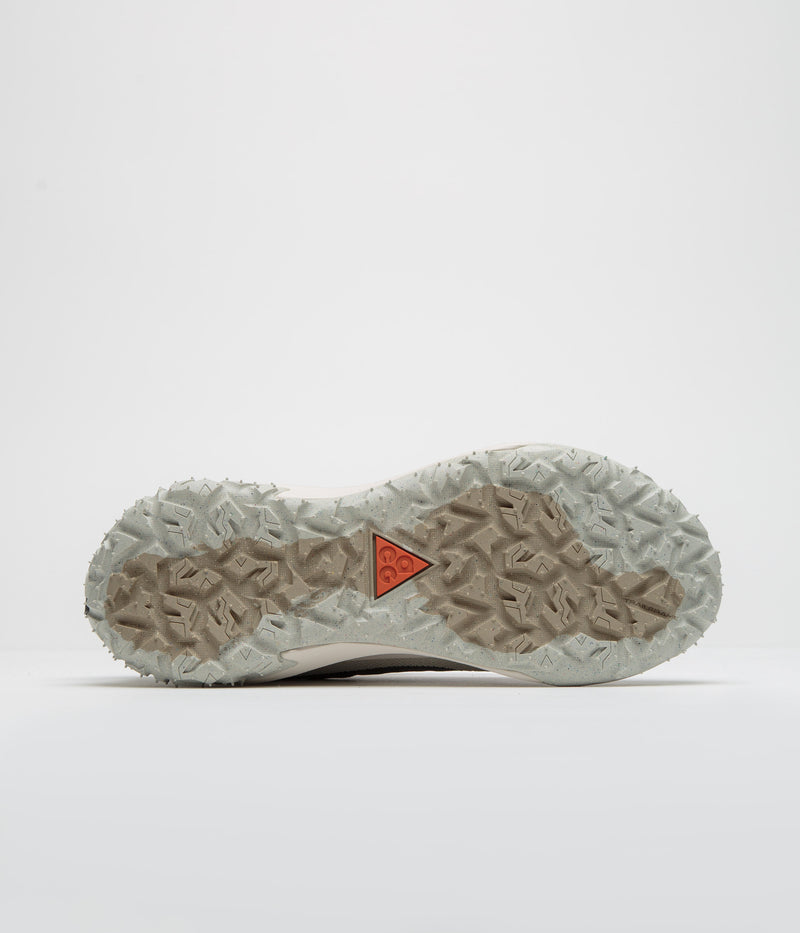 Nike ACG Mountain Fly 2 Low GTX Shoes in Dark Smoke Grey and Khaki and Light Orewood Brown