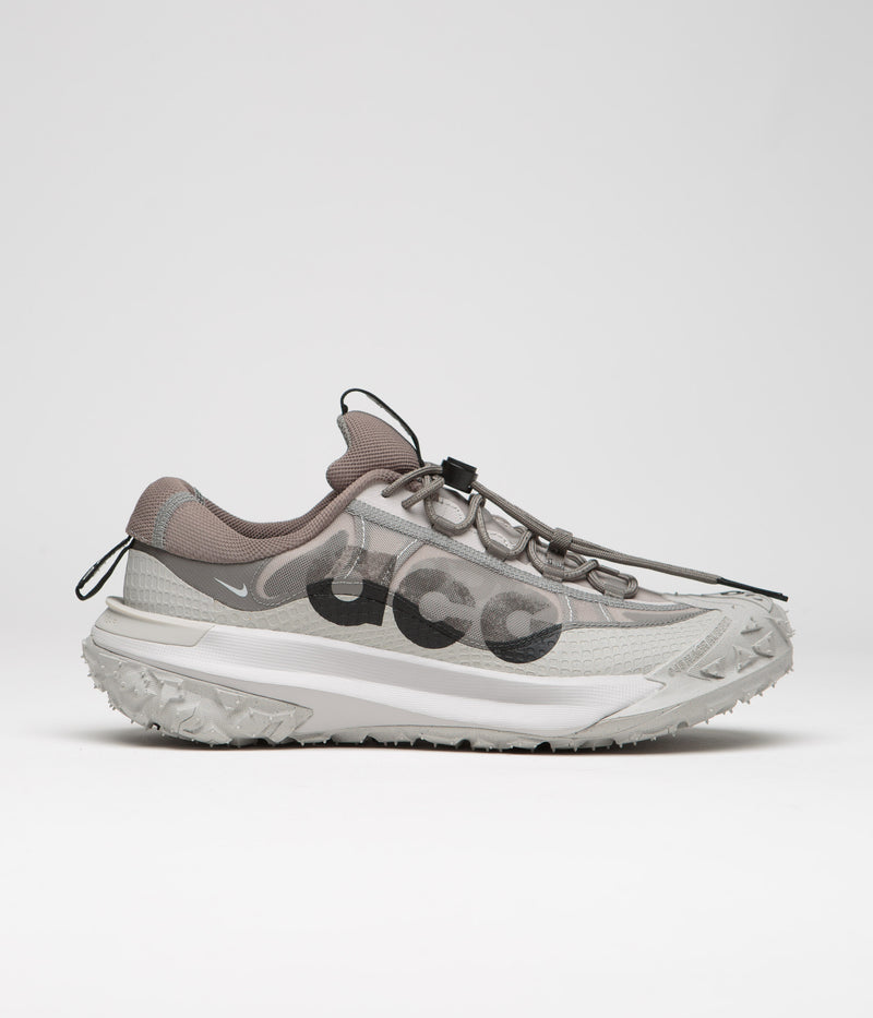 Nike ACG Mountain Fly 2 Low Shoes in Light Iron Ore and Black and Flat Pewter